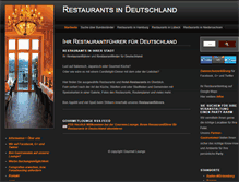 Tablet Screenshot of gourmet-lounge.de